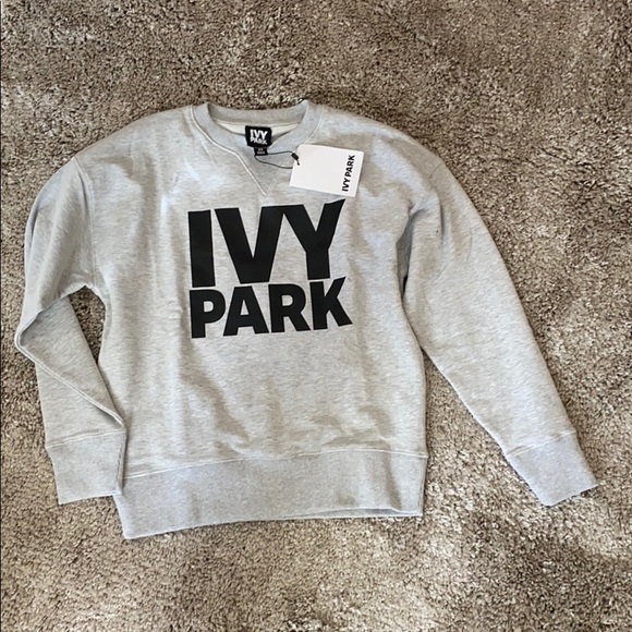 IVY PARK Sweaters - IVY PARK grey logo sweat shirt